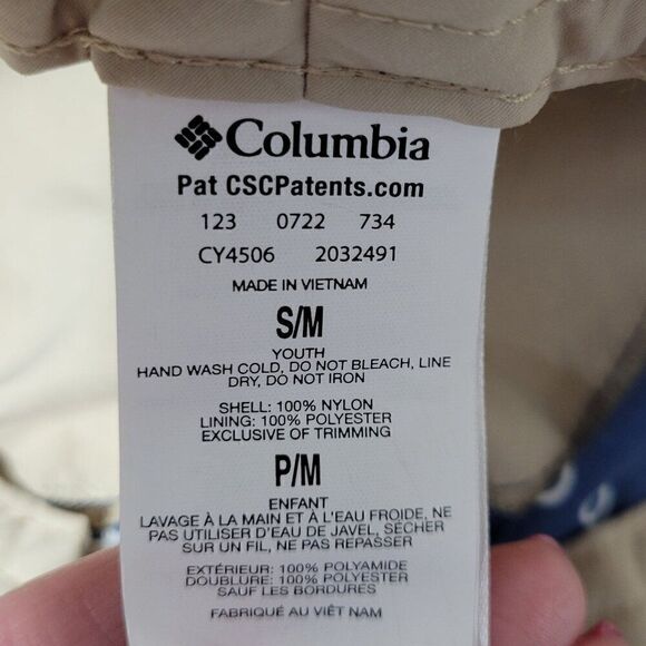 Columbia PFG Bucket Hat Kid Youth Size S/M UPF 50 Lightweight Packable Fish NWOT - Picture 9 of 11